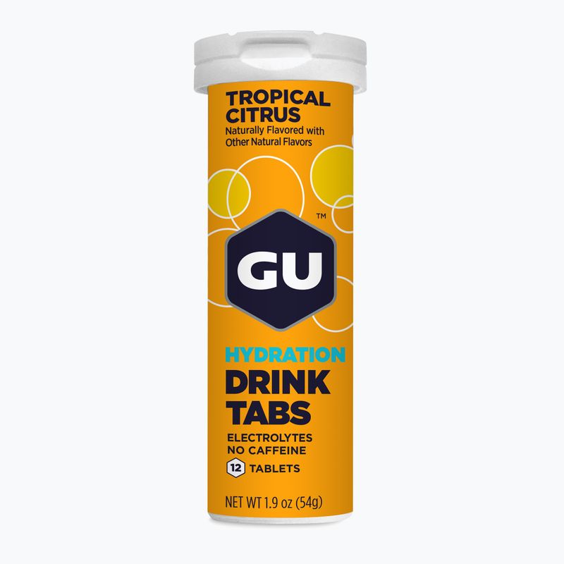 Изотонична напитка GU Hydration Drink 12 таблетки тропически/цитрусови