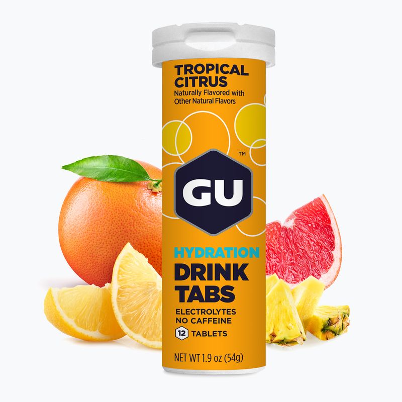 Изотонична напитка GU Hydration Drink 12 таблетки тропически/цитрусови 2