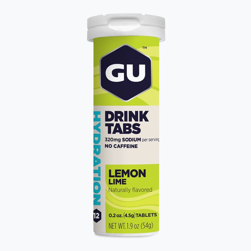 Изотонична напитка GU Hydration Drink 12 таблетки лимон/лайм