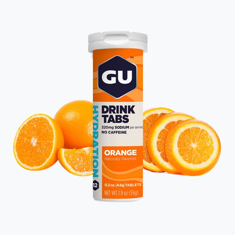 Изотонична напитка GU Hydration Drink 12 таблетки портокал 2