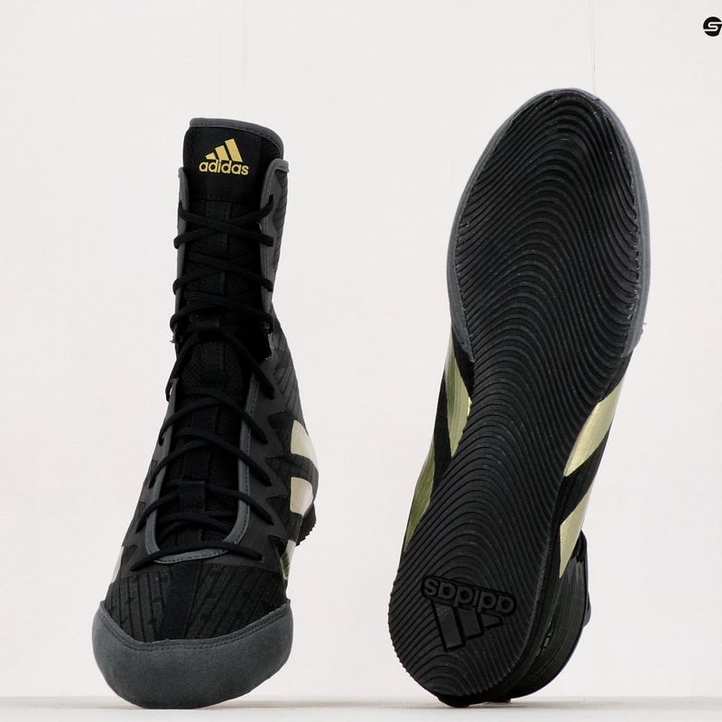 Боксови обувки adidas Box Hog 4 черен-златист GZ6116 12