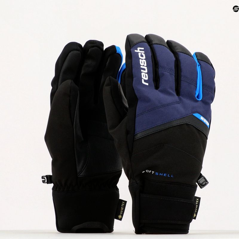 Ски ръкавица Reusch Blaster GTX черна/синя 61/01/329 9