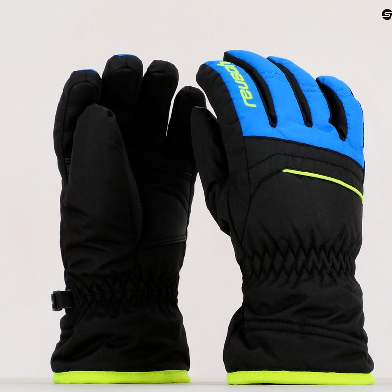 Детски ски ръкавици Reusch Alan черни/сини 60/61/115 6