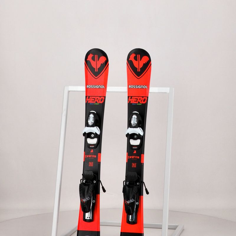 Детски ски за спускане Rossignol Hero Pro + Team 4 GW Black Bulk red 13