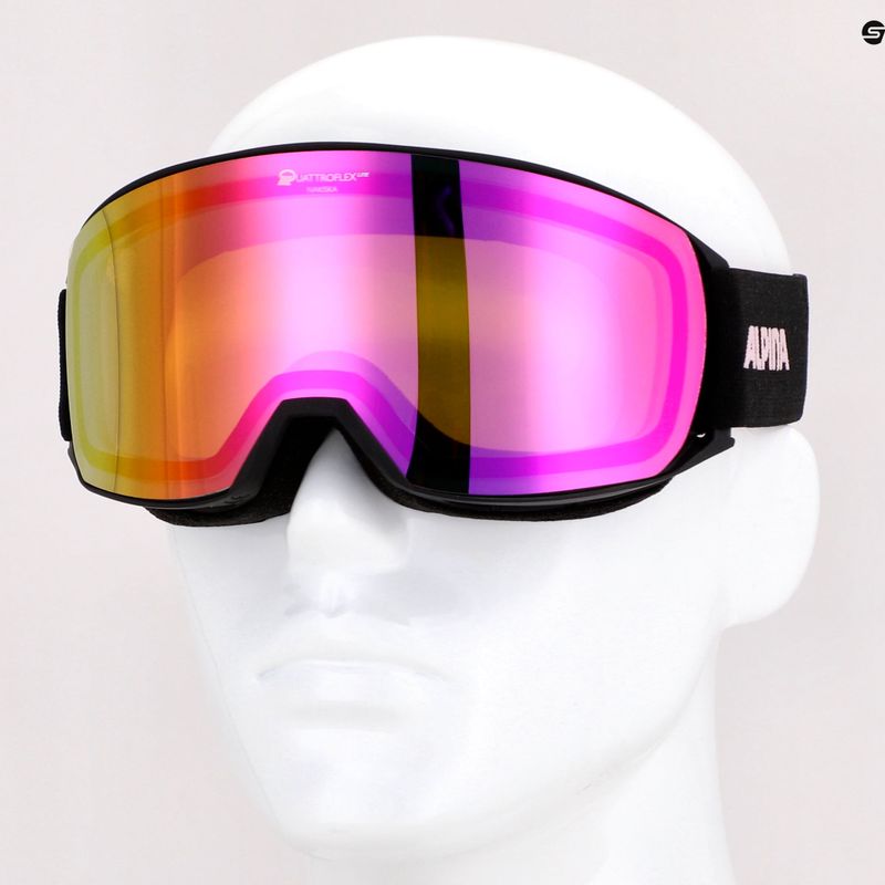 Очила за ски Alpina Nakiska Q-Lite black/rose matt/pink 9