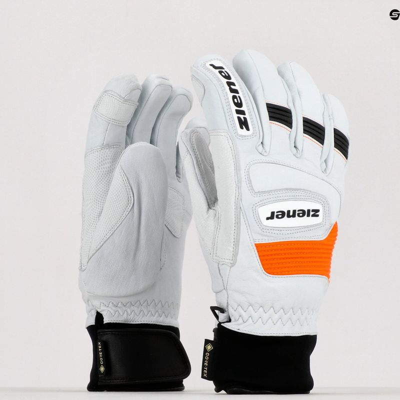 Мъжка ски ръкавица ZIENER Guard GTX + Gore Grip PR бяла 801019 10