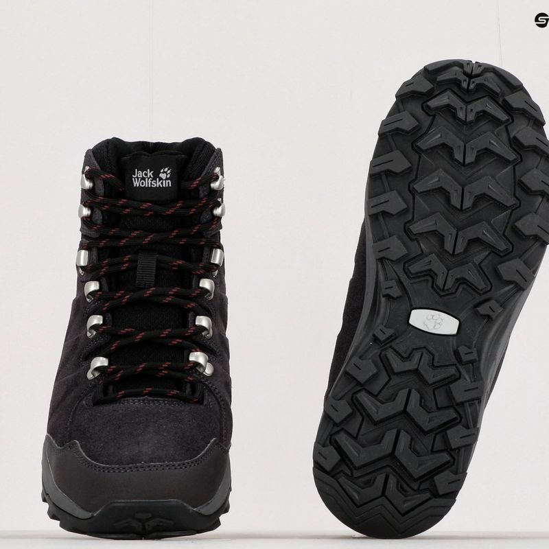 Jack Wolfskin дамски ботуши за трекинг Refugio Texapore Mid сиви 4050871 10