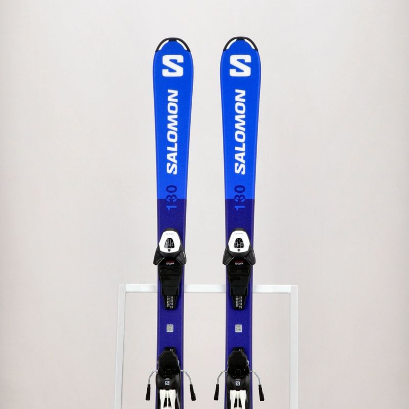 Детски ски за спускане Salomon S Race MT Jr. + L6 синьо L47041900 15