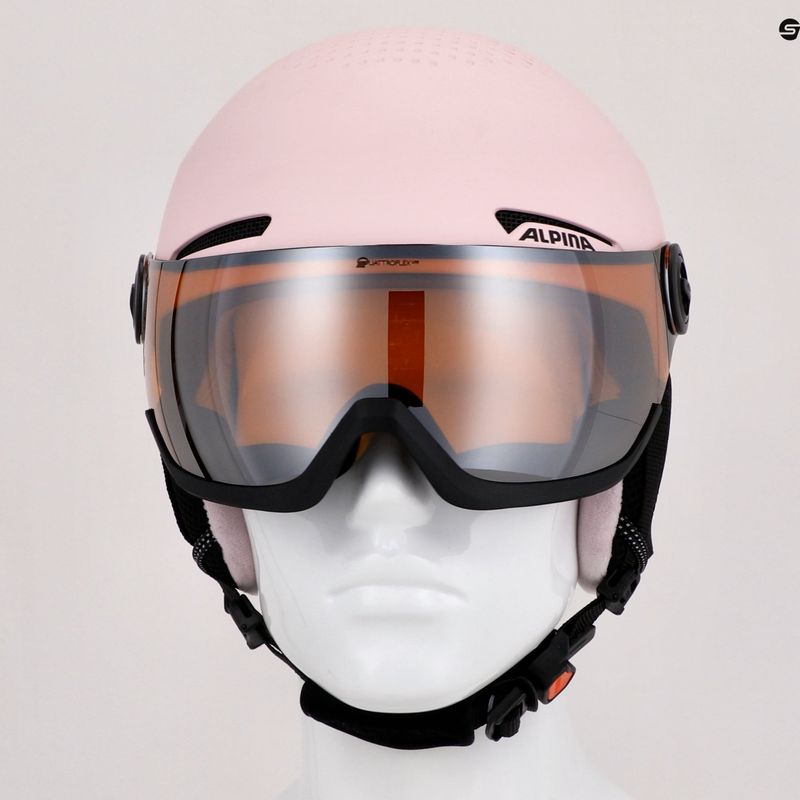 Детски ски каски Alpina Zupo Visor Q-Lite rose matt 14