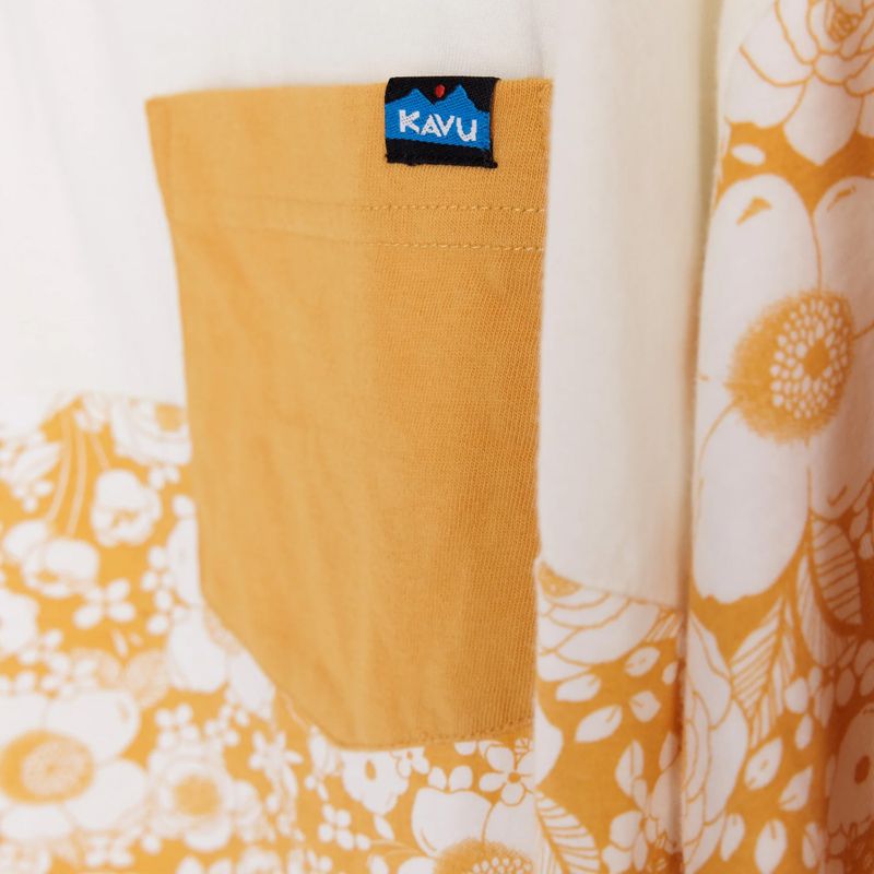 Дамска тениска KAVU Bondi gold bloom 3