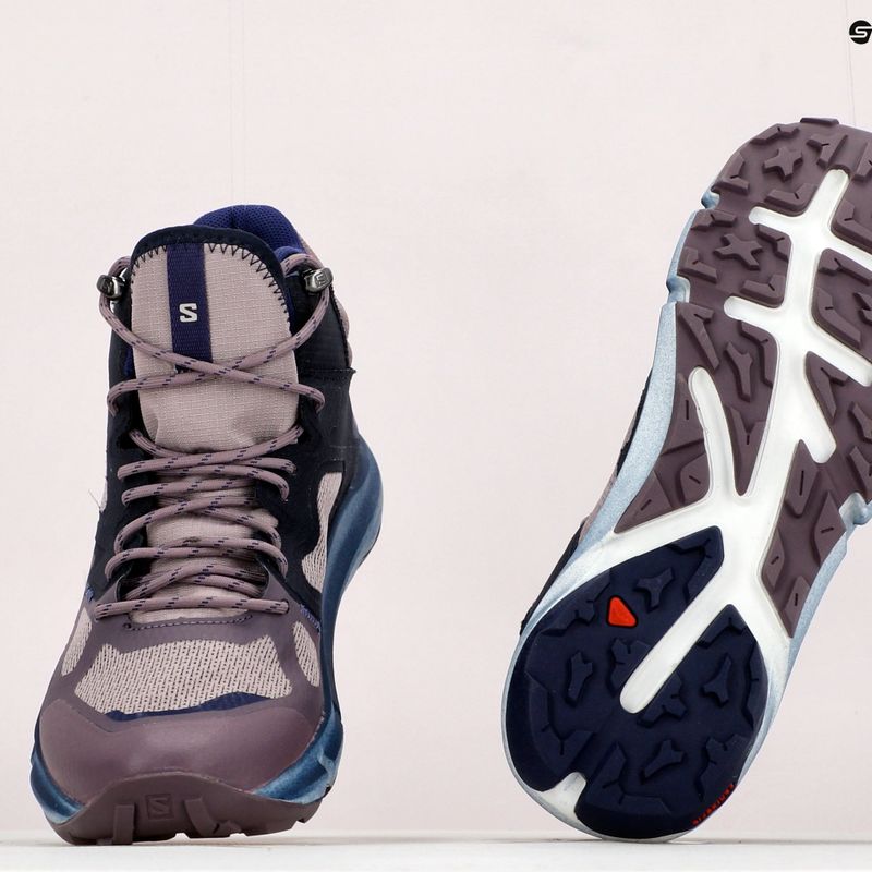 Salomon Predict Hike Mid GTX дамски туристически обувки quail/night sky/astral aura 21