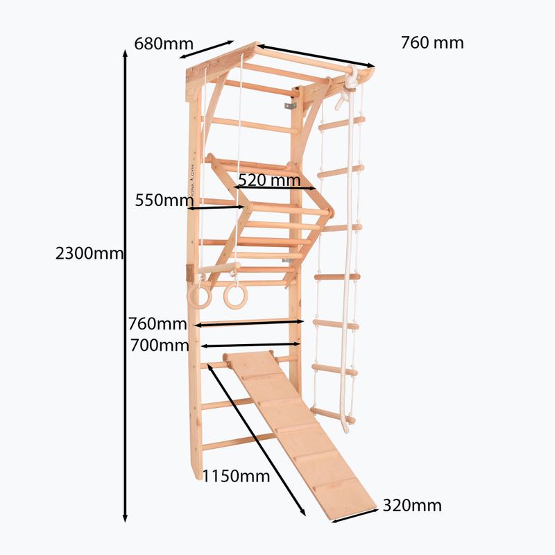 Гимнастическа стълба RINAGYM Kinder 3 10