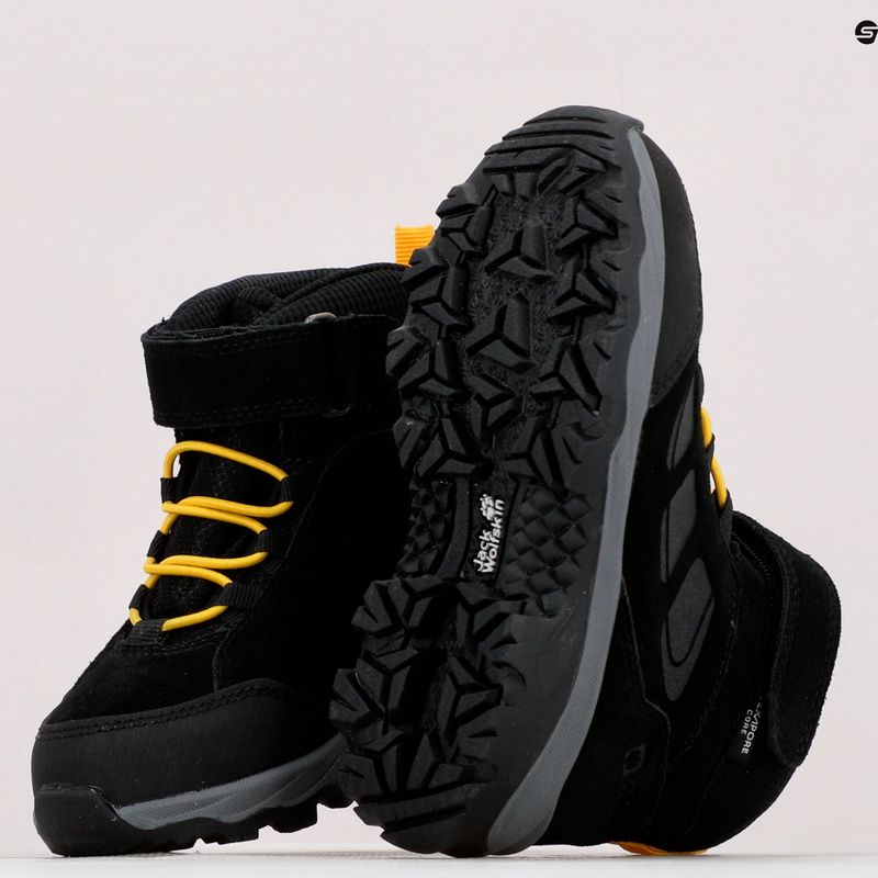 Jack Wolfskin Vojo Lt Texapore Mid детски ботуши за трекинг черни 4054021 11
