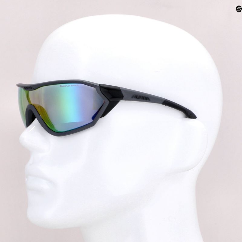 Очила за велосипеди Alpina S-Way VM coal matt black/rainbow mirror 7