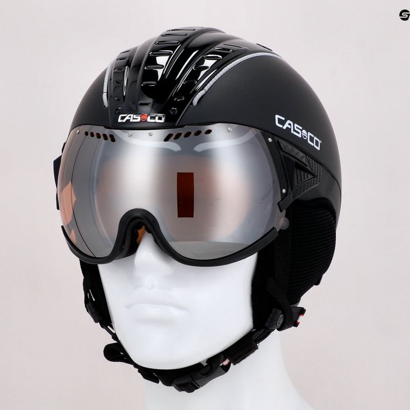 Ски каска CASCO SP-2 Carbonic Visor black 07.3732 11