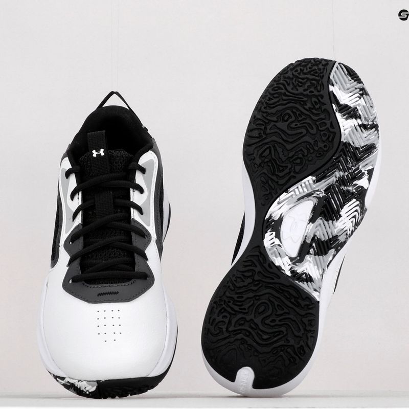 Мъжки баскетболни обувки Under Armour Lockdown 6 white/jet grey/black 12
