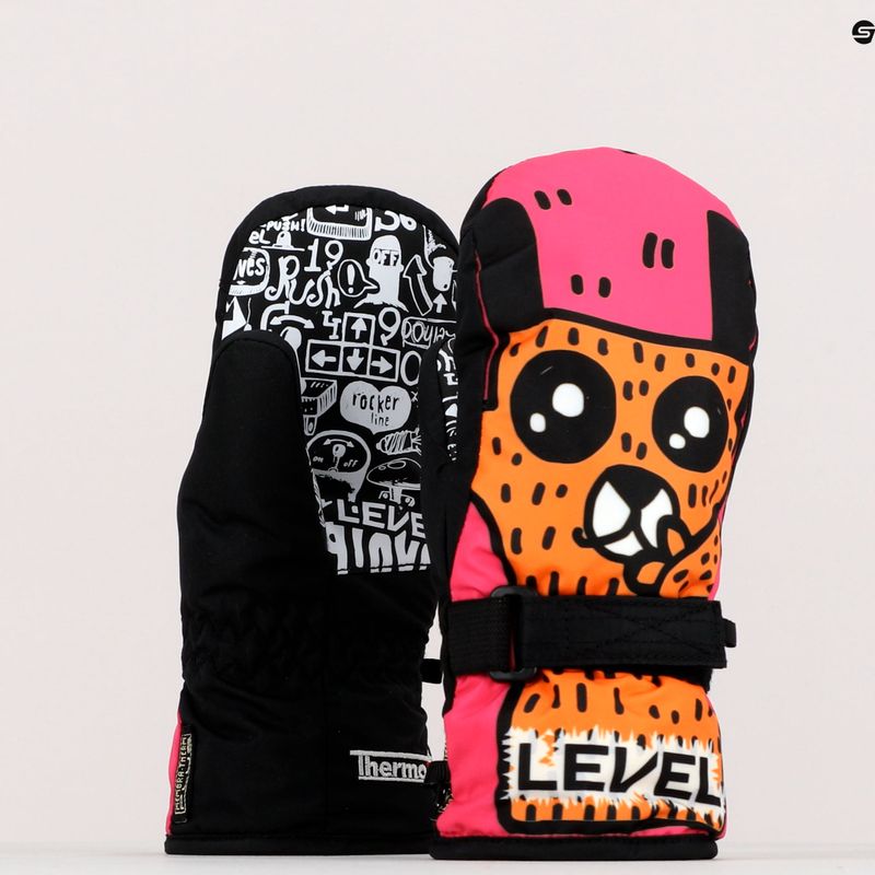 Level Junior Mitt детски ски ръкавици розови 4152JM 12