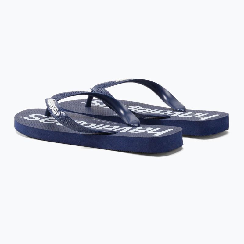 Havaianas Top Logomania джапанки тъмно синьо H4144264 3