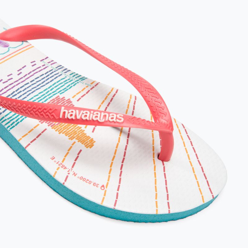 Джапанки Havaianas Slim Local Soul Ibiza за жени червено/синьо/оранжево 7