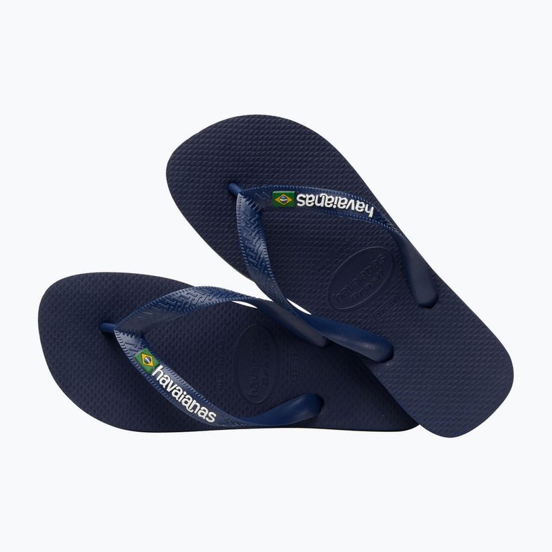 Япония Havaianas Brazil Logo granatowe H4110850 11
