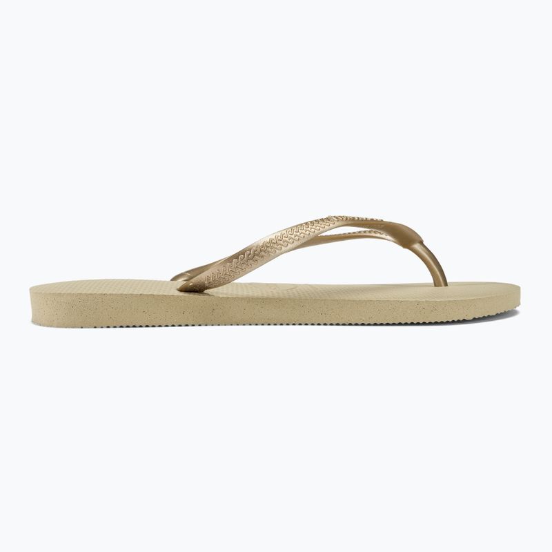 Дамски джапанки Havaianas Slim sand grey / light golden 2