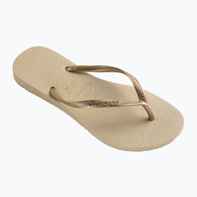 Дамски джапанки Havaianas Slim sand grey / light golden 8