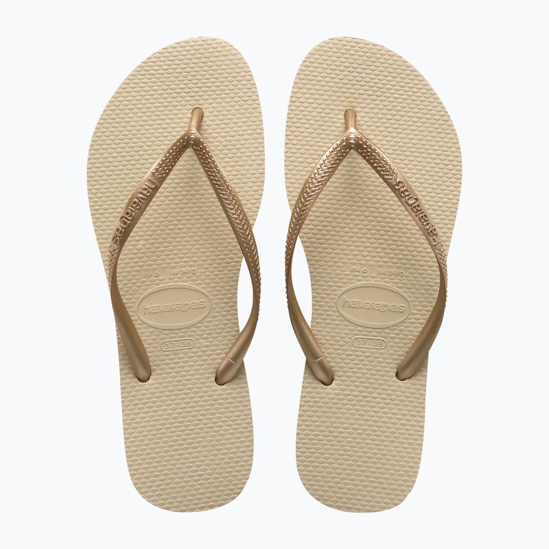 Дамски джапанки Havaianas Slim sand grey / light golden 10