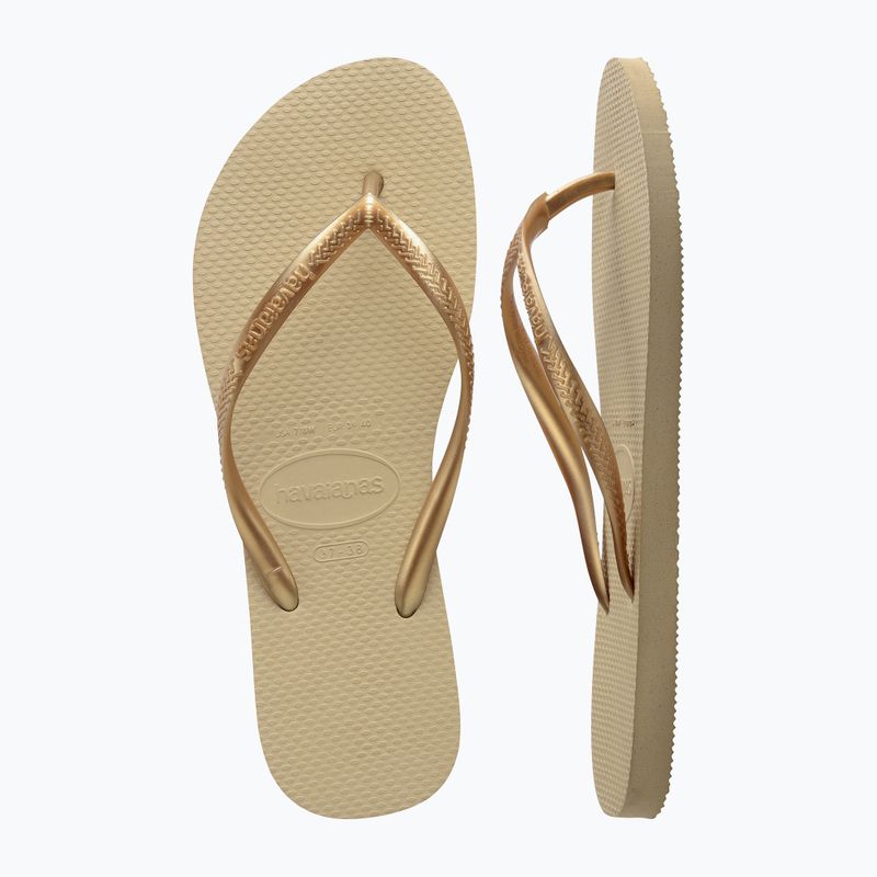 Дамски джапанки Havaianas Slim sand grey / light golden 11