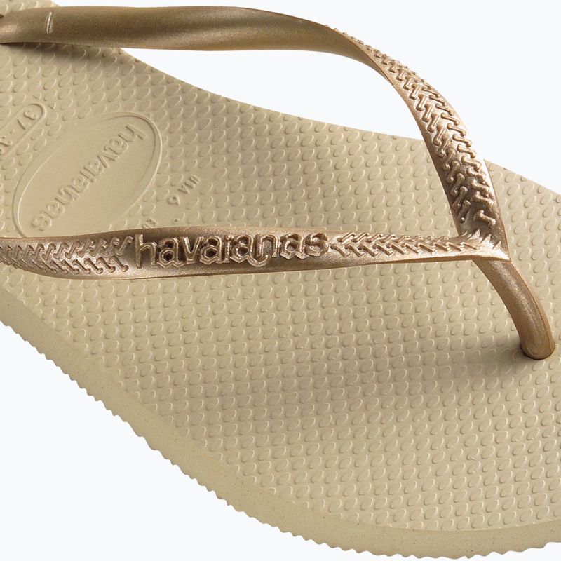 Дамски джапанки Havaianas Slim sand grey / light golden 12