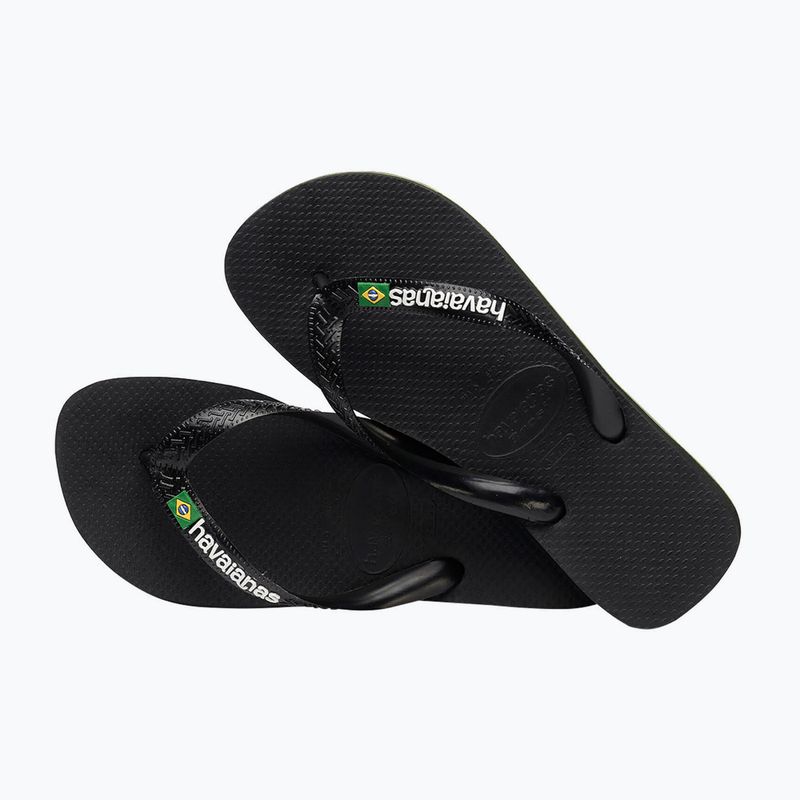 Япония Havaianas Brasil Logo czarne H4110850 11