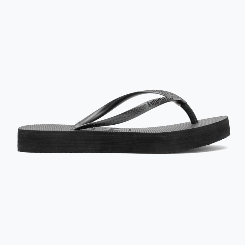 Дамски джапанки Havaianas Slim Platform black 2