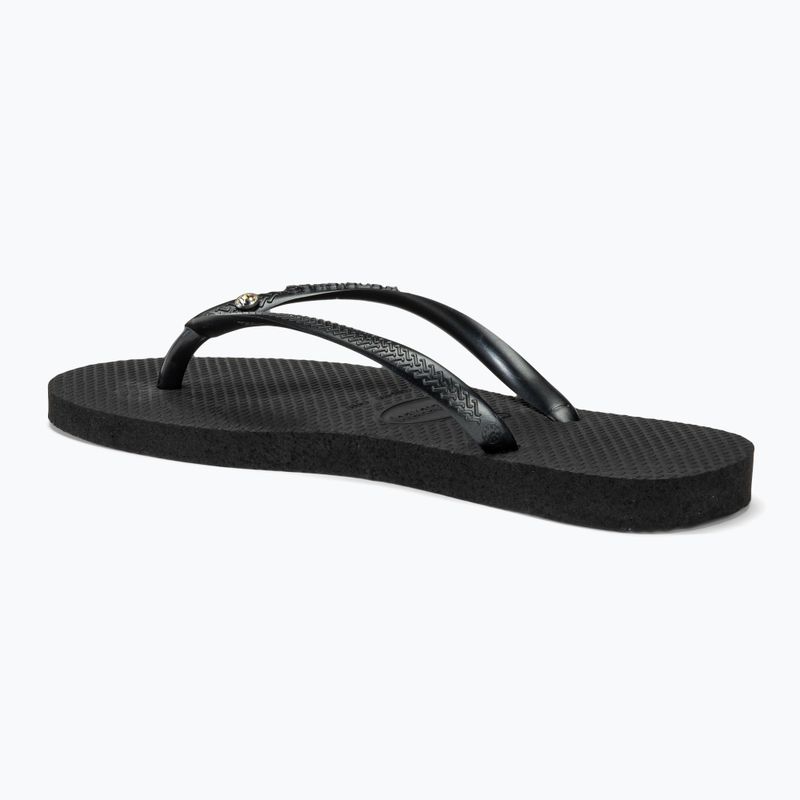 Дамски джапанки Havaianas Slim Crystal Sw II black 3