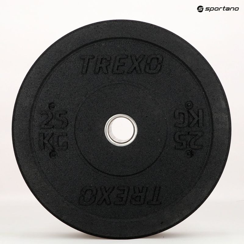 Олимпийска тежест за броня TREXO TRX-BMP025 25 кг черна 10