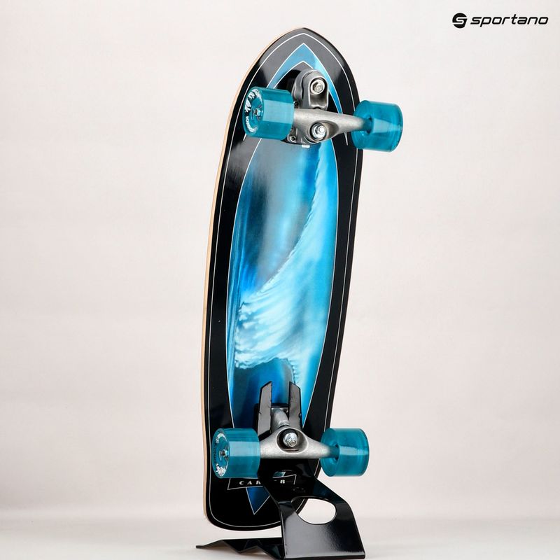 Carver C7 Raw 32" Super Surfer 2020 Пълен сърф скейт скейтборд черно и синьо 11
