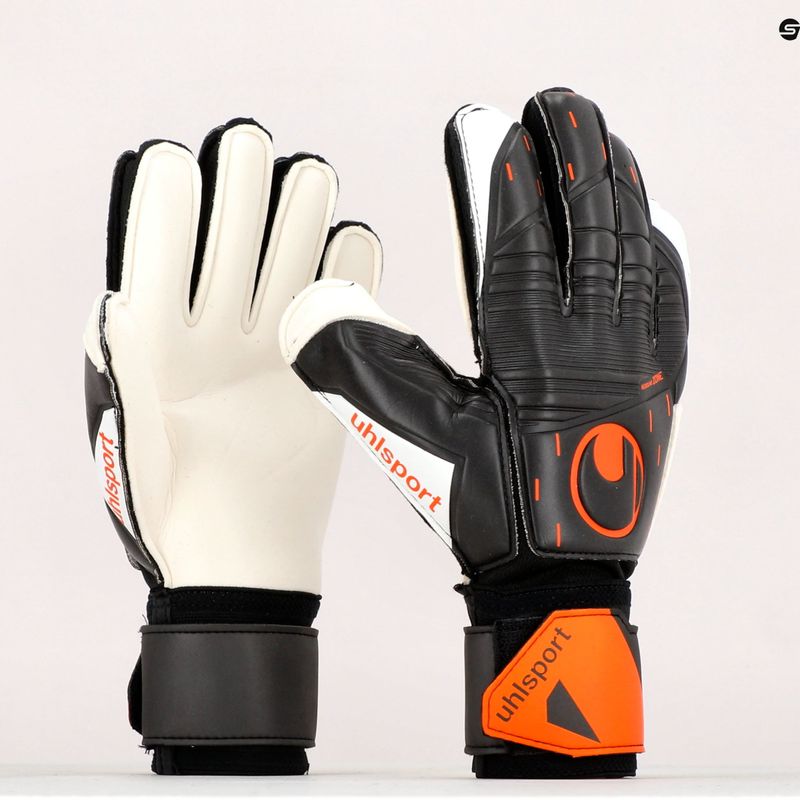 Uhlsport Speed Contact Soft Flex Frame Вратарски ръкавици черно и бяло 101126701 9