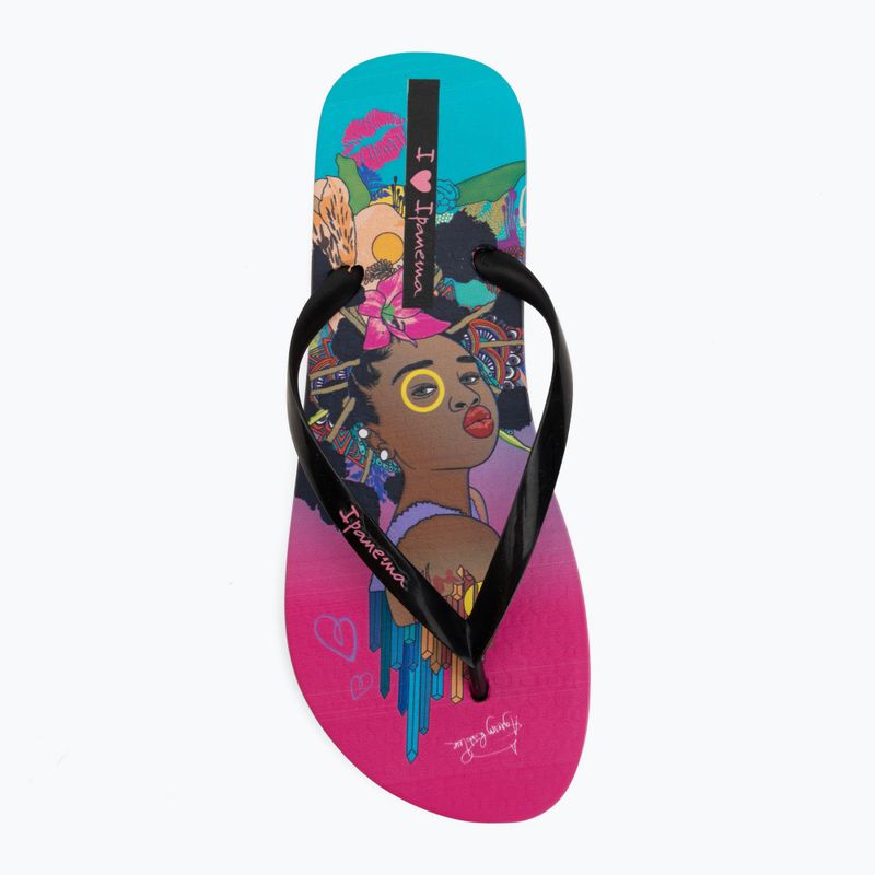 Дамски джапанки Ipanema Graffiti V pink/black/blue 5