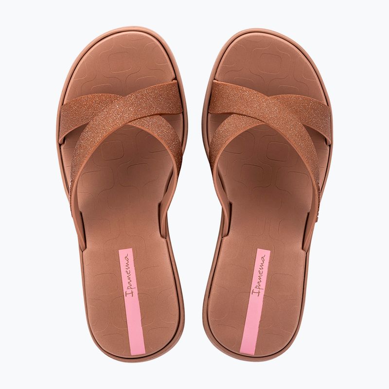 Дамски чехли Ipanema High Fashion II Slide brown/glitter/pink 2