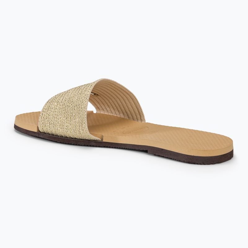 Дамски чехли Havaianas You Malta Metallic golden 3