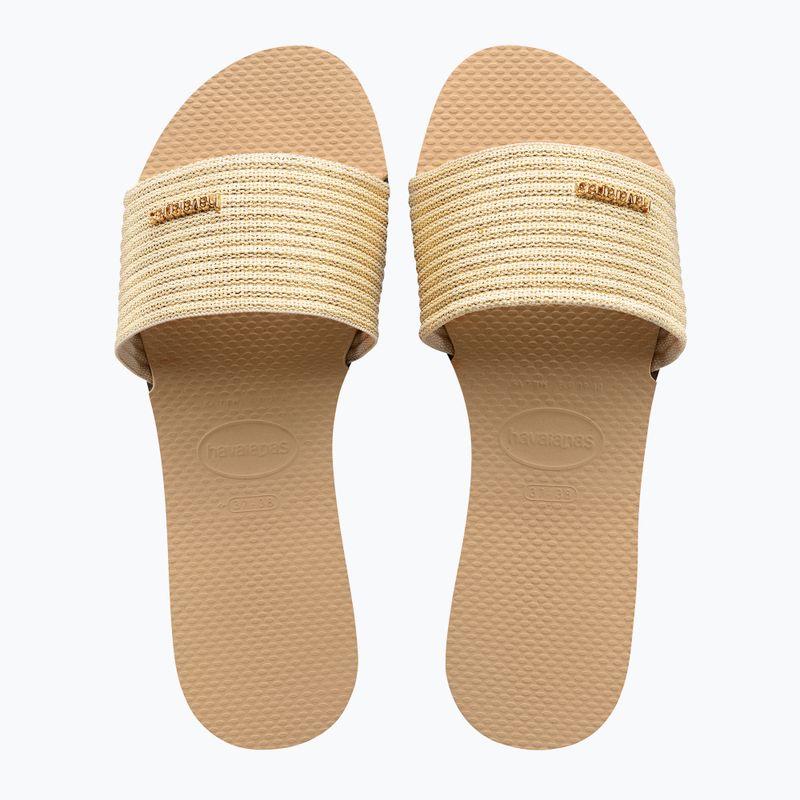 Дамски чехли Havaianas You Malta Metallic golden 10