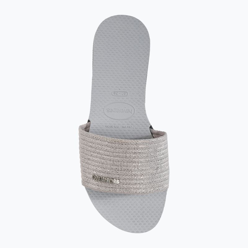 Дамски чехли Havaianas You Malta Metallic ice grey 5