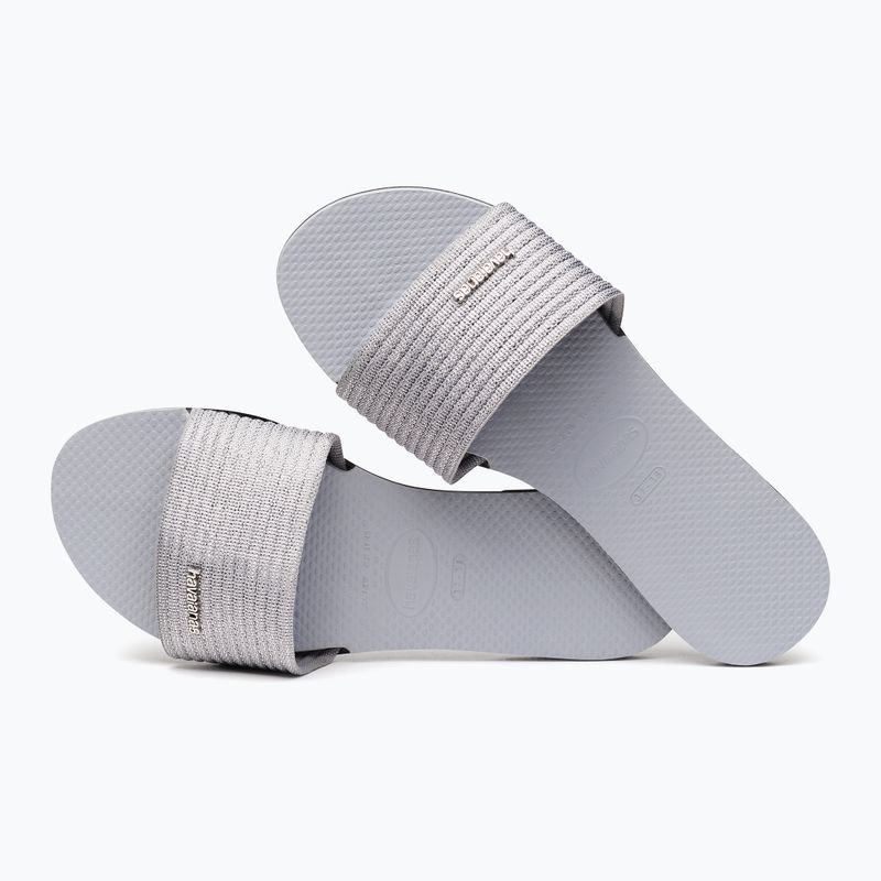 Дамски чехли Havaianas You Malta Metallic ice grey 13