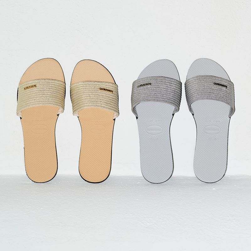 Дамски чехли Havaianas You Malta Metallic ice grey 17