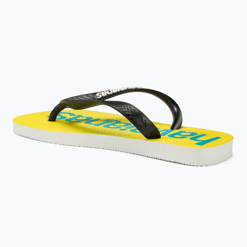 Havaianas Top Logomania 2 джапанки бяло / черно 3