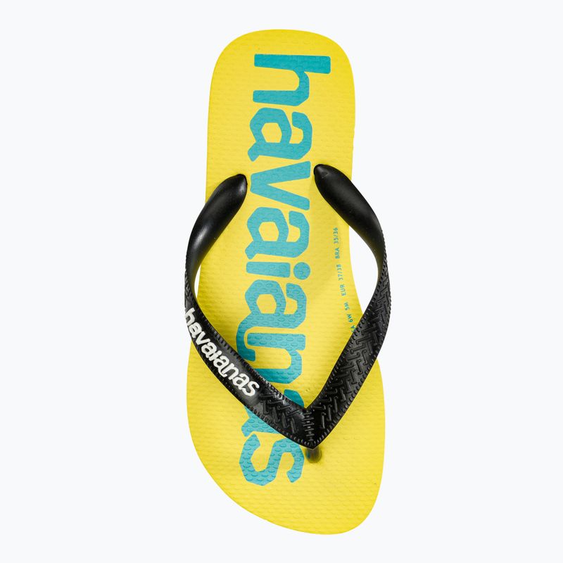 Havaianas Top Logomania 2 джапанки бяло / черно 5