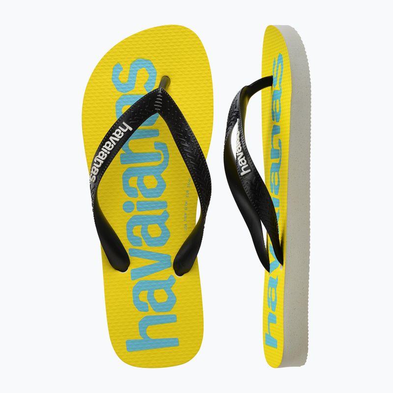 Джапанки Havaianas Top Logomania 2 white / black 11