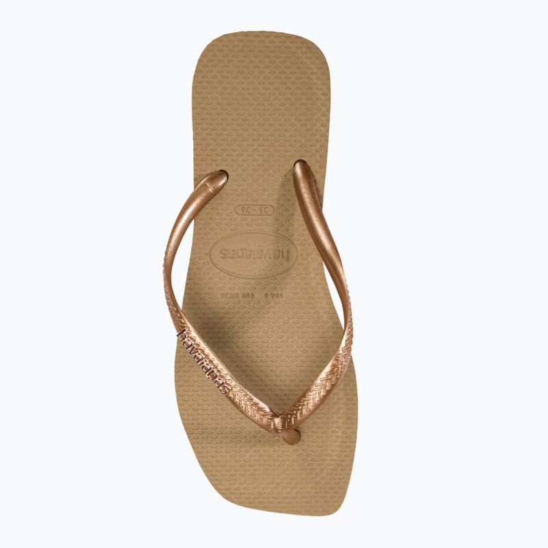 Дамски джапанки Havaianas Square Logo Metallic rose gold / rose gold 5