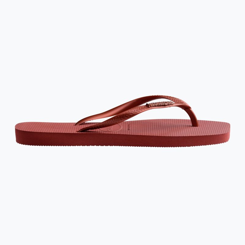 Дамски джапанки Havaianas Square Logo Metallic mahogany 9