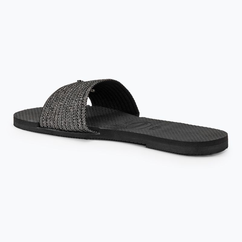 Дамски чехли Havaianas You Malta Metallic black 3