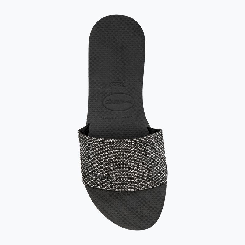 Дамски чехли Havaianas You Malta Metallic black 5