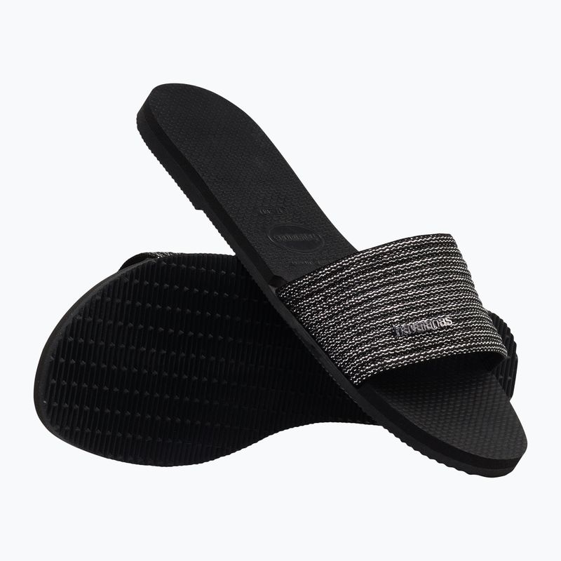 Дамски чехли Havaianas You Malta Metallic black 10